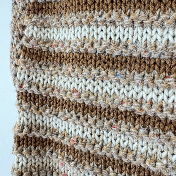 Vintage Russ Size Petite Large Tree Line Wool Blend Chunky Sweater Vest - Picture 6 of 6